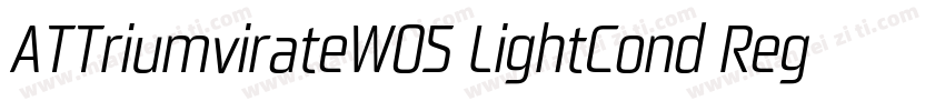 ATTriumvirateW05 LightCond Regular字体转换
